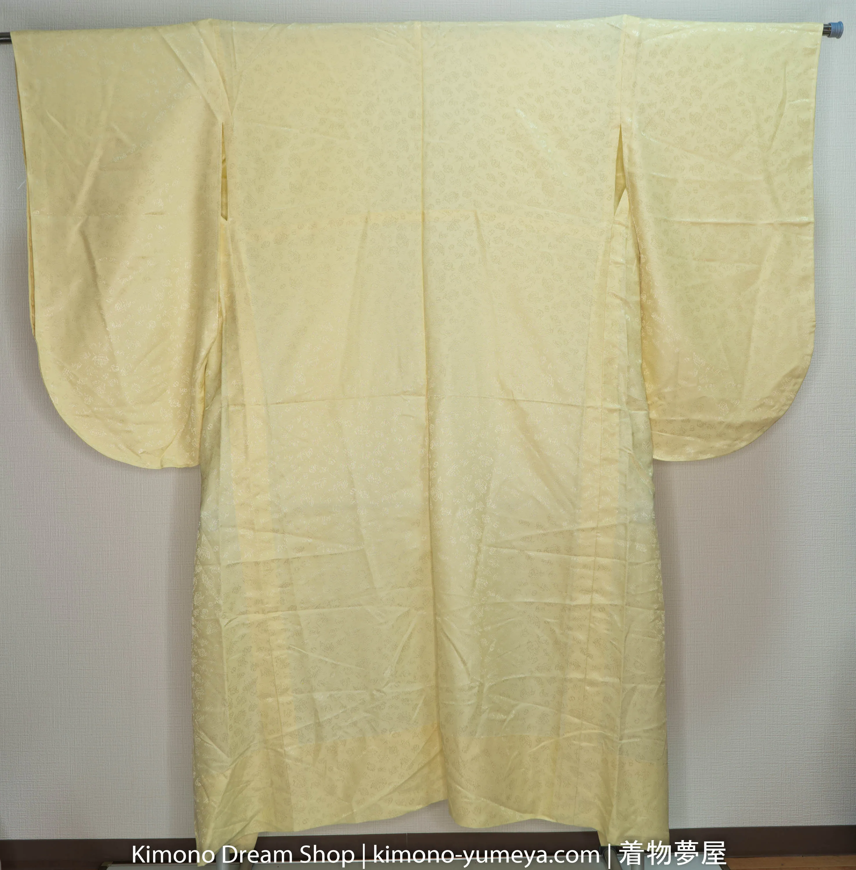 Light Gold Furisode Juban Unused - Kimono Underwear - From Rental Wedding Company in Kyoto Nagajuban