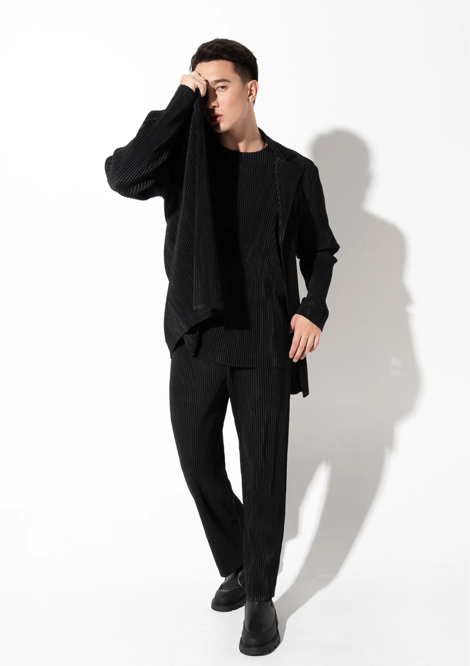 Pleated Blazer